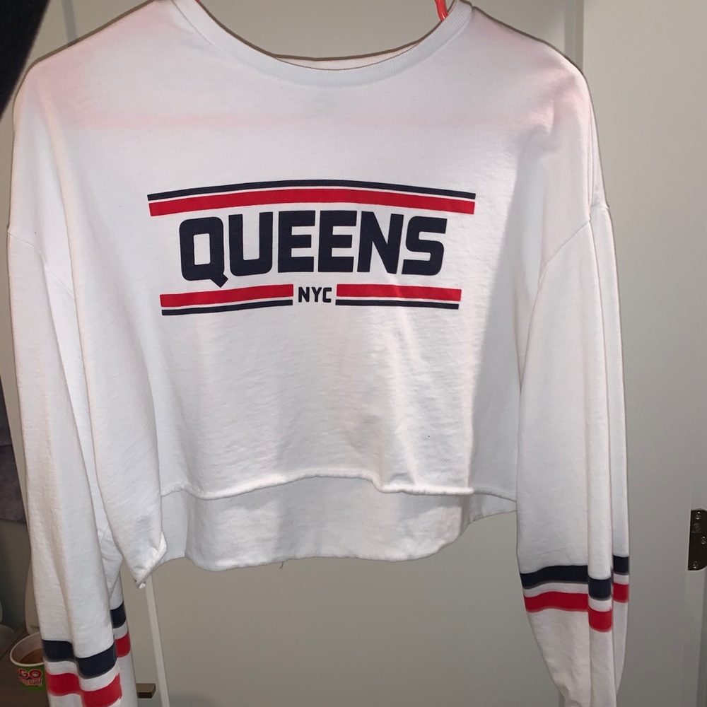 long sleeve crop top